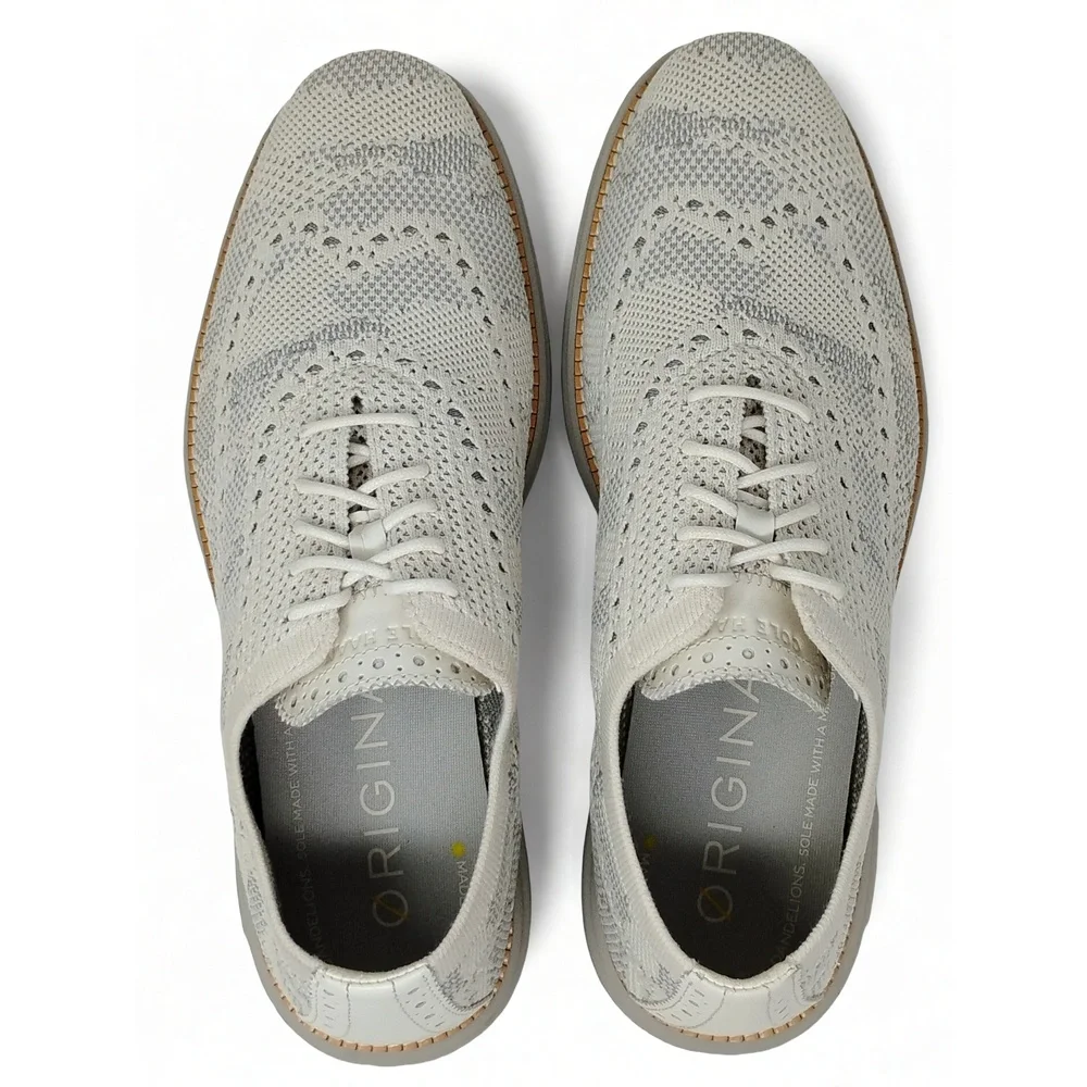 Cole Haan Stitchlite Wingtip Sneaker 9.5M Knit Oxford Minimalist Preppy Shoes